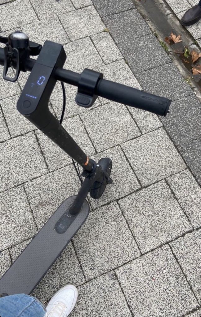 trotinette dans la rue